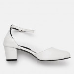Women’s Pointed Toe Block Heel Fashion Sandals with Buckled Ankle Strap