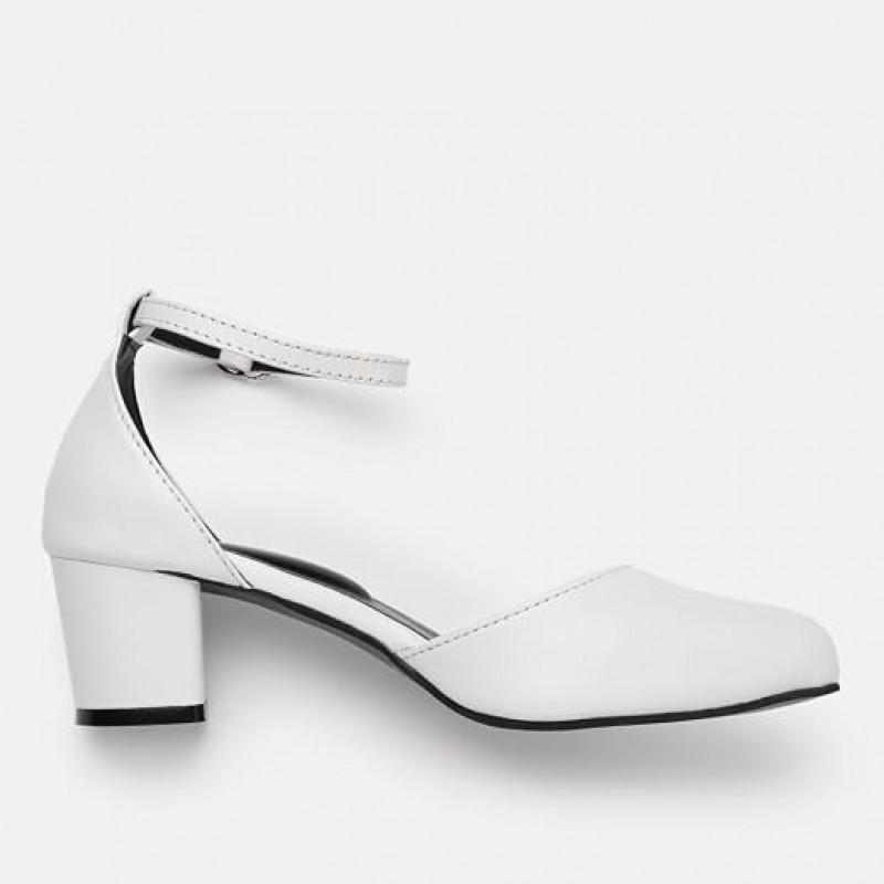 Women’s Pointed Toe Block Heel Fashion Sandals with Buckled Ankle Strap