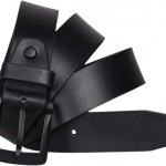 Genuine Leather Belt for Men with Classic Pin Buckle