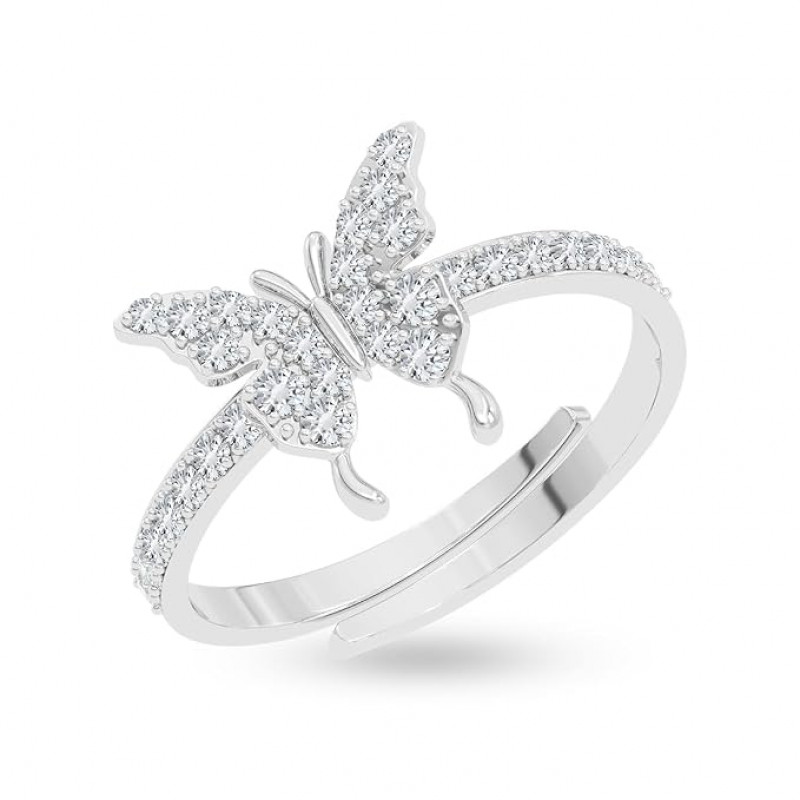 Silver Fia Butterfly Pendant Earrings Chain Bracelet Anklet Ring