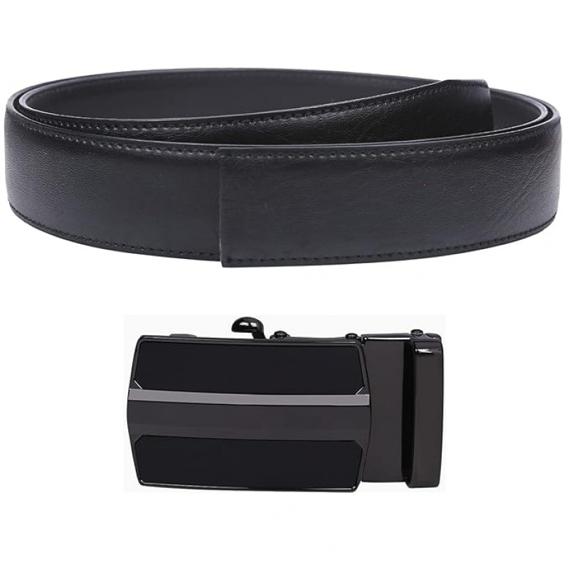 Men's Auto Lock Vegan Leather Belt