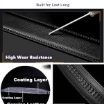 Genuine Leather Belt for Men with Easier Adjustable Autolock Buckle