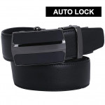 Men's Auto Lock Vegan Leather Belt