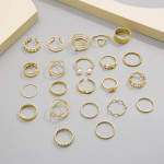 Fashion 22pcs Latest Stylish Stackable Kunckle Rings Set