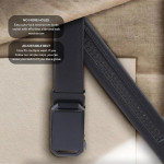 Auto Lock Vegan Leather Belt