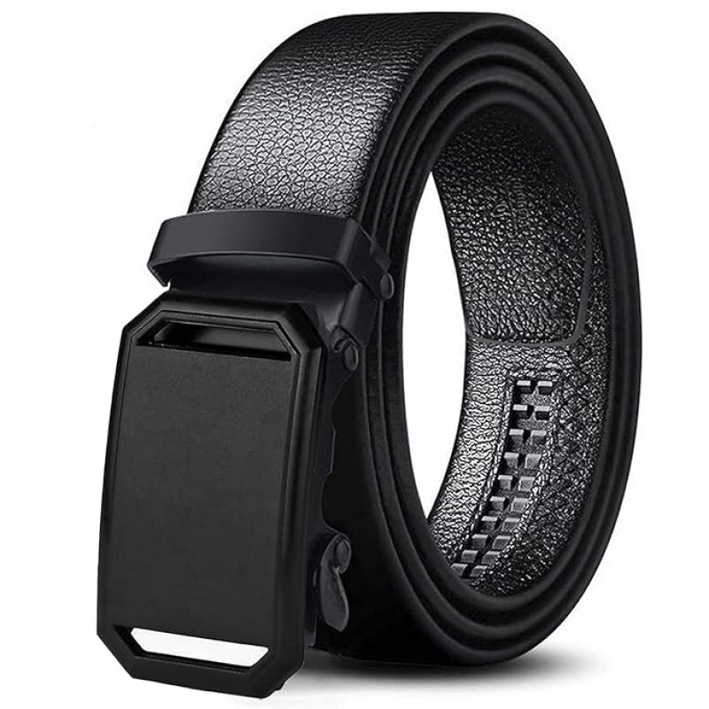 Auto Lock Vegan Leather Belt