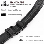 Men Slider Buckle Formal Belt